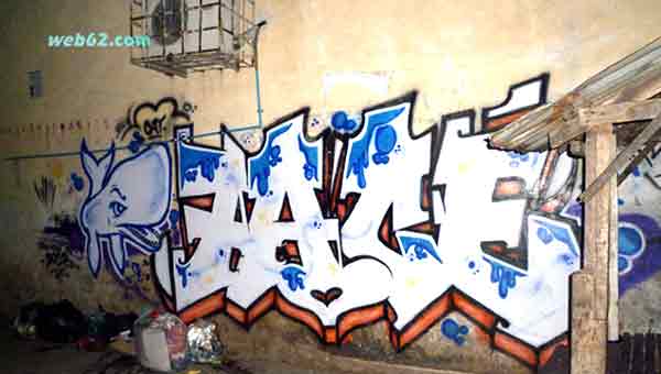 Graffiti in Phnom Penh, Cambodia Graffiti in Phnom Penh