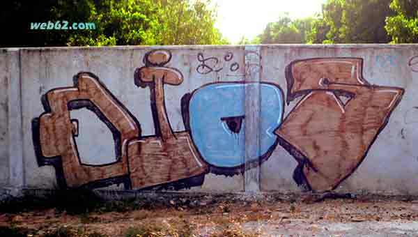 Graffiti in Sihanoukville, Cambodia Graffiti in Sihanoukville