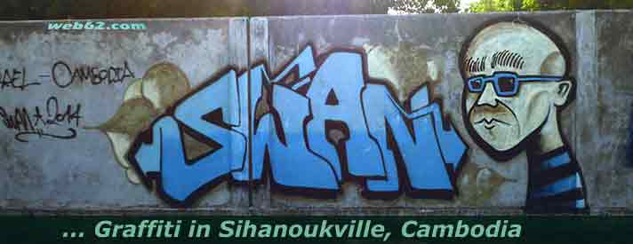 Graffiti in Sihanoukville, Cambodia