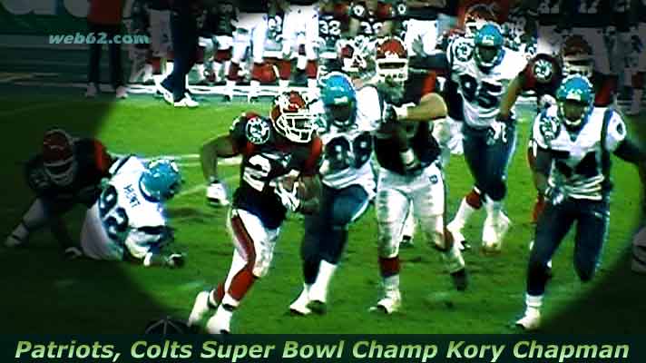photo from RB Kory Chapman Patriots Colts