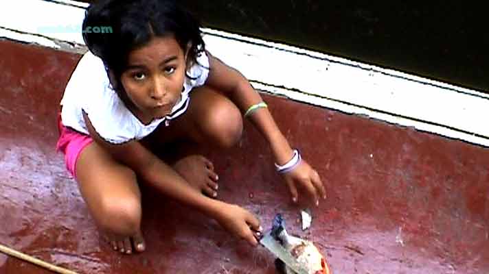 Fisch und Frau in Brasilien