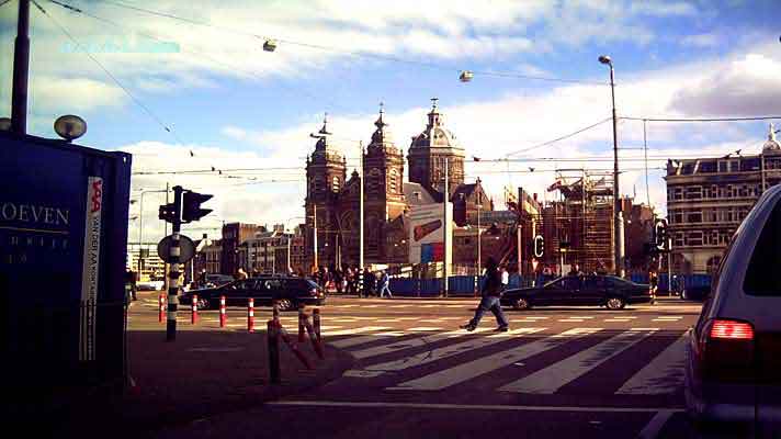 photo with a view on Amsterdam City photo Amsterdam City