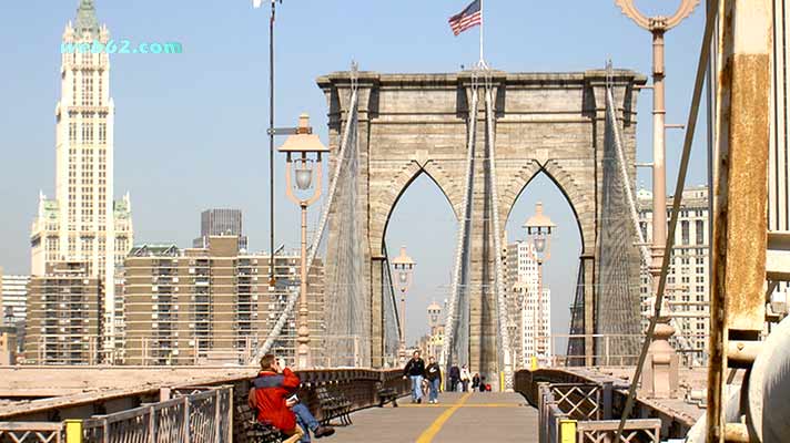 New York Brooklyn Bridge Tower