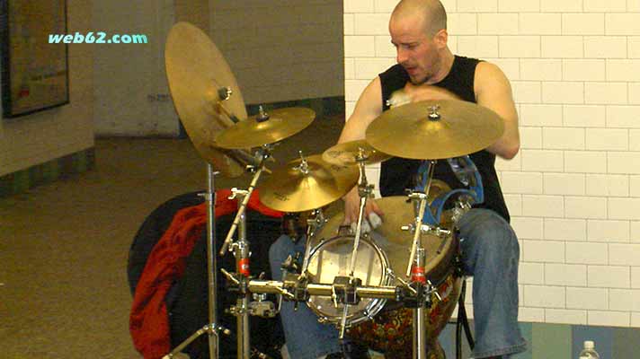 New York subway drummer