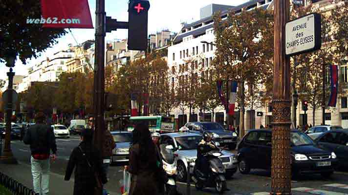 Boss on Avenue des Champs-Elysees