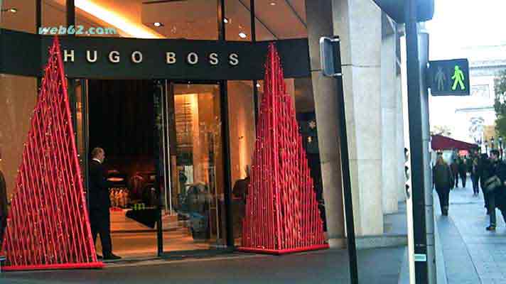 Boss on Avenue des Champs-Elysees