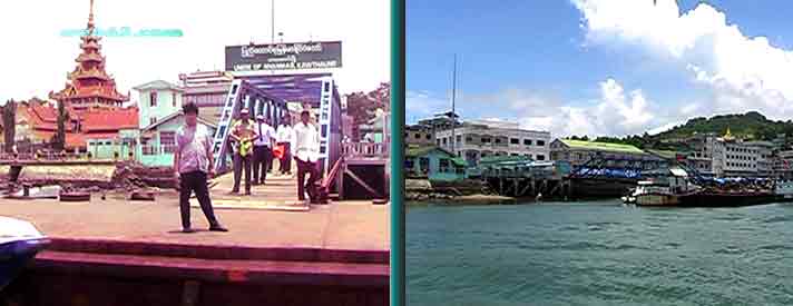 Myanmar Burma harbor Myanmar Burma border