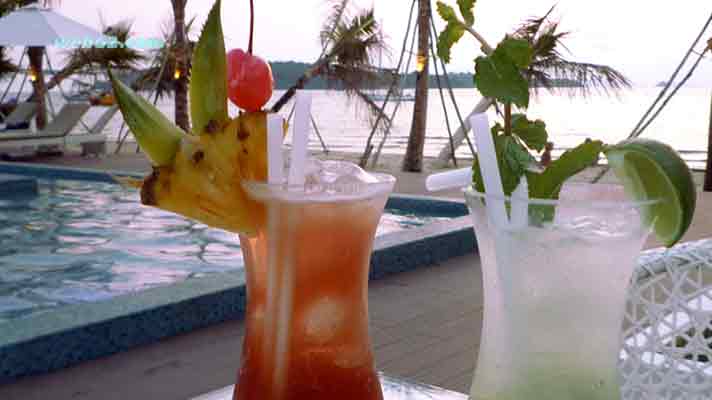 Sihanoukville Victory Beach sunset cocktails Victory Beach in Sihanoukville