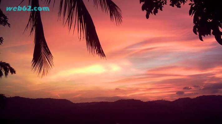 Kandy Sonnenuntergang mit Blick auf den Ozean Kandy Sonnenuntergang