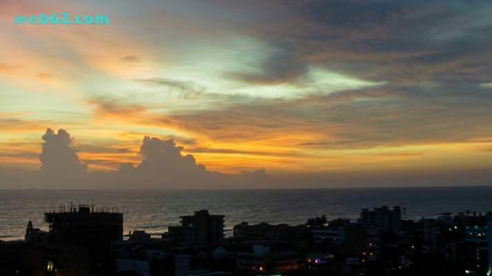 Foto Sonnenuntergang in Colombo Sri Lanka Foto Sonnenuntergang in Colombo Sri Lanka
