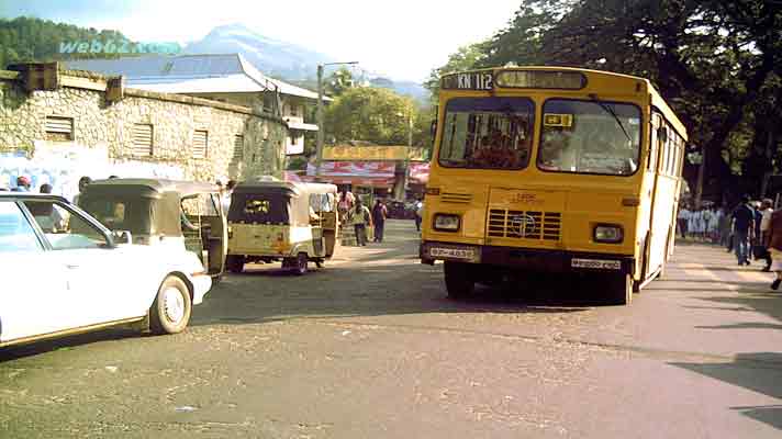 Photo from a Bus at Kandy Food Market in Sri Lanka photo Bus at Kandy Food Market in Sri Lanka