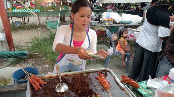 Kamala food market in Phuket, Thailand