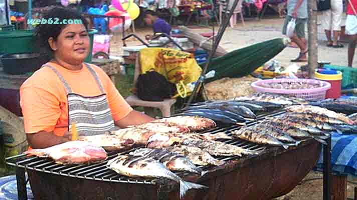 Kamala food market in Phuket, Thailand