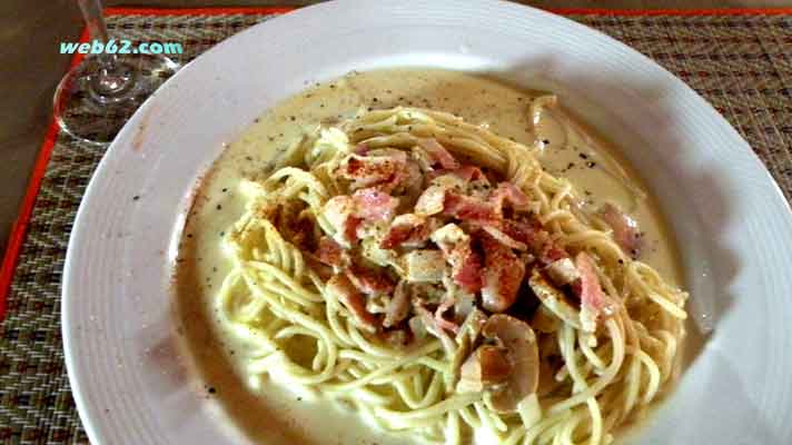 Spaghetti Carbonara in Phuket