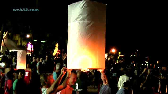 Loy Krathong in Phuket, Thailand