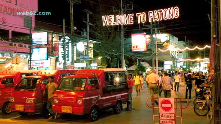 Bangla Road tuk tuks in Patong