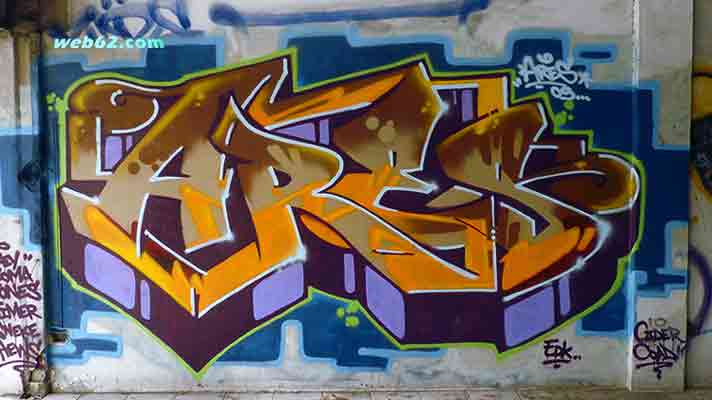 Photo from a Graffiti wall in Bangkok, Thailand Bangkok Graffiti